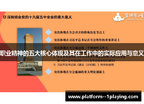 职业精神的五大核心体现及其在工作中的实际应用与意义